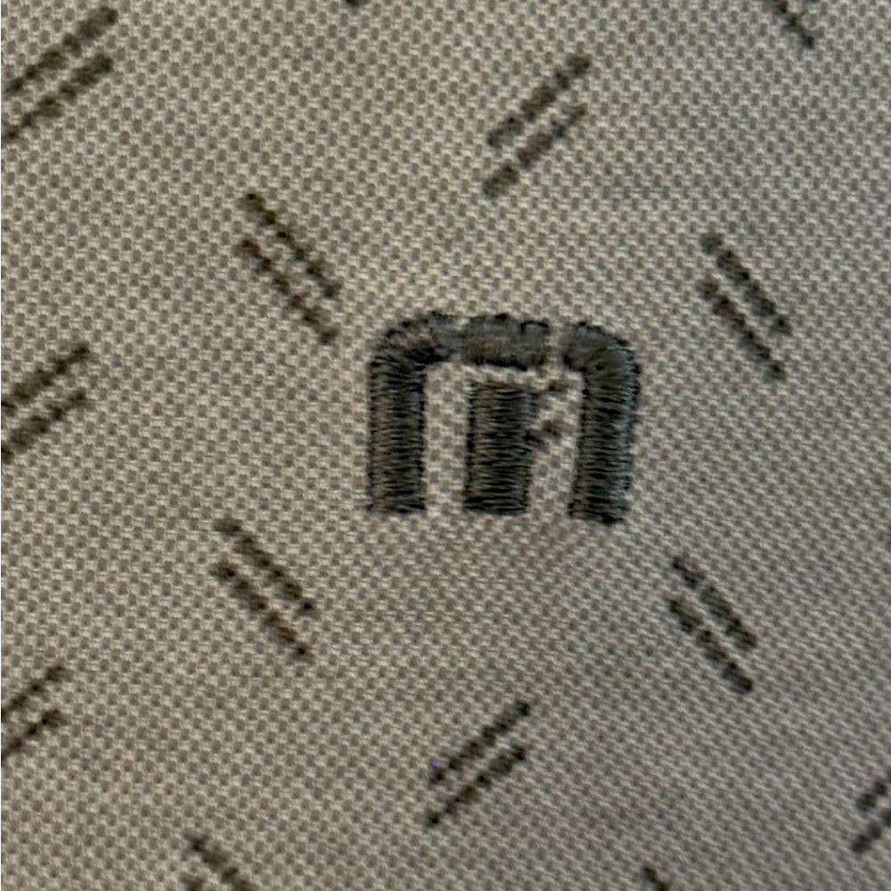 Travis Matthew Men's Gray Patterned Polo Shirt Medium - Picture 3 of 4